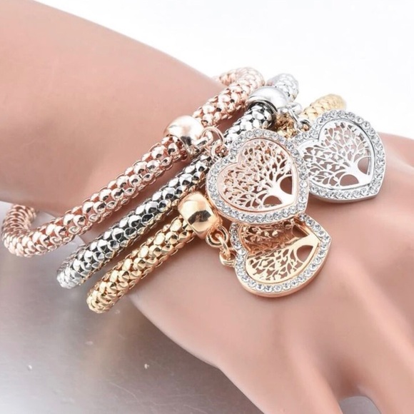 ⭐️RESTOCK⭐️NEW! Gold / Silver / Rose Gold & CZ Tree 🌳 of Life Bracelets - Picture 7 of 8